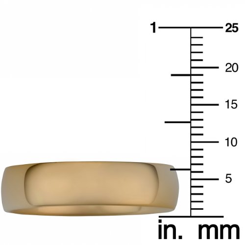14k Yellow Gold 6mm Comfort Fit Wedding Band