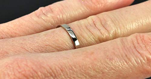Platinum 2mm Comfort Wedding Band - Size 6