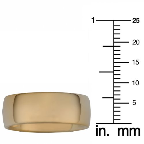 14k Yellow Gold 8mm Comfort Fit Wedding Band