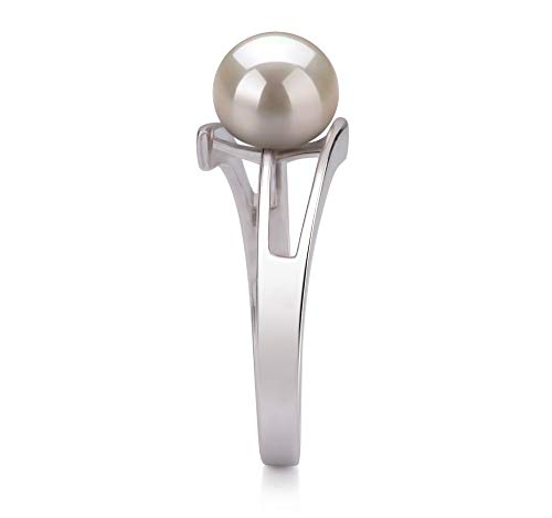 Jenna White Freshwater Pearl Ring - Size 7