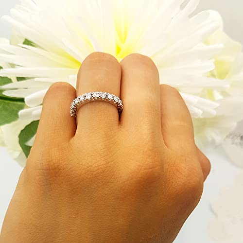 Dazzlingrock Collection White Diamond Eternity Wedding Band Women