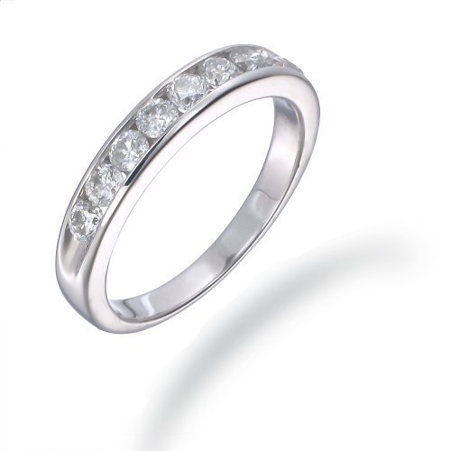 VIR JEWELS 1 cttw Diamond Channel Set Ring