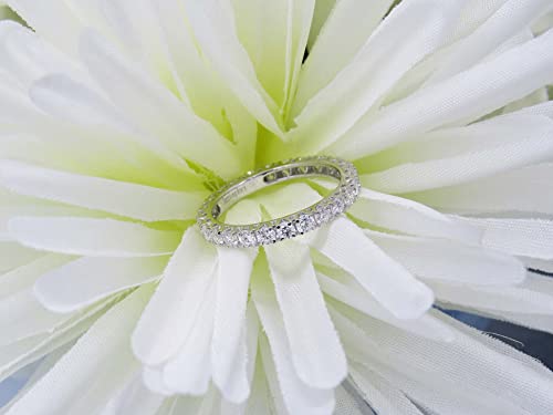 Dazzlingrock Collection White Diamond Eternity Wedding Band Women