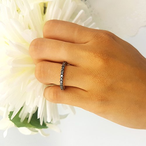 Dazzlingrock Collection: 1.50 CT Black Diamond Women's Wedding Band