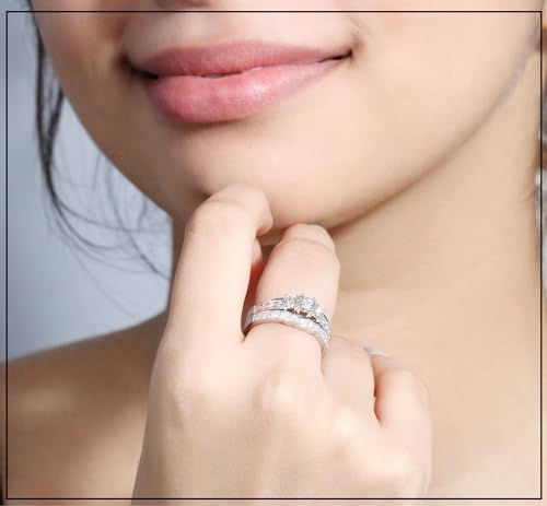 Dazzlingrock Collection 0.70CT 14K 3 Stone Diamond Engagement Ring Set