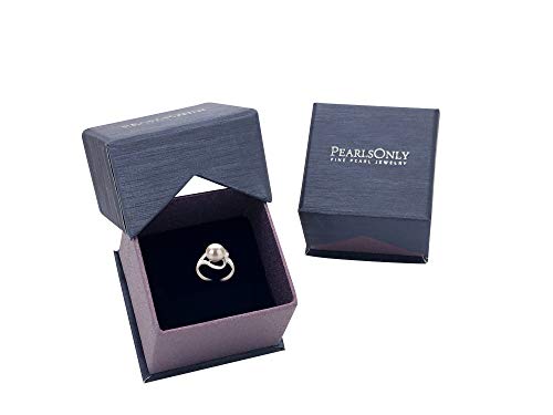 White Freshwater Pearl Ring in Sterling Silver - Size 9