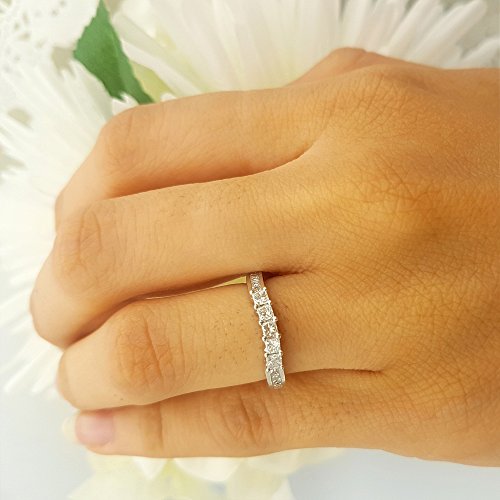 Dazzlingrock 14k Round Diamond Women Anniversary Ring