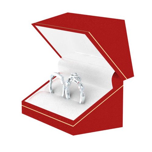 0.50 Carat Diamond Bridal Engagement Ring Set - Size 7