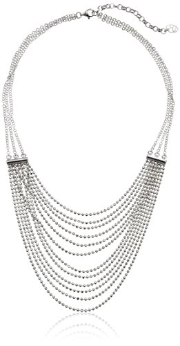 Elegant 18" Italian Diamond Cut Silver Necklace