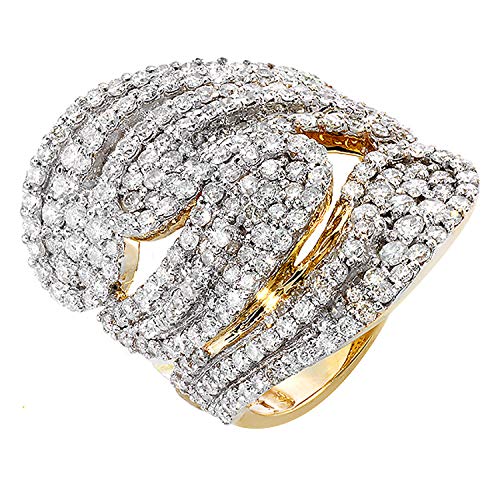Dazzlingrock 3.00 Carat 14K Round Diamond Cocktail Ring