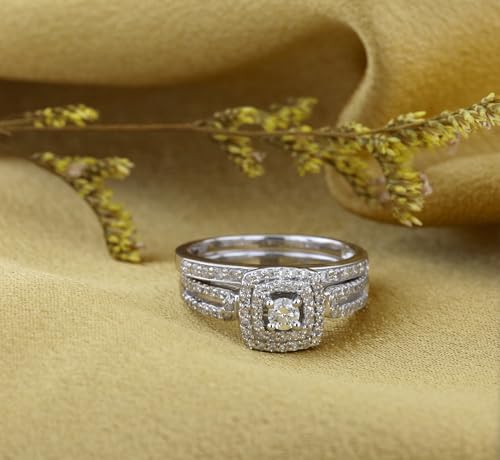 Dazzlingrock 0.75 Carat 14k Diamond Bridal Ring Set