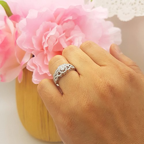 0.50 Carat Diamond Bridal Engagement Ring Set - Size 7