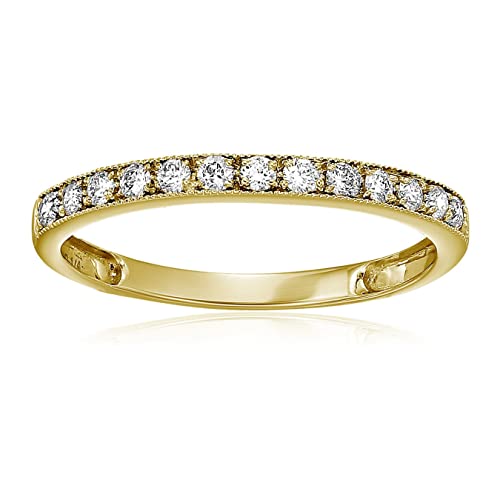 1/4ct Diamond Wedding Anniversary Band Half Eternity Ring