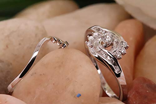 0.33 Carat Round Diamond White Gold Engagement Ring