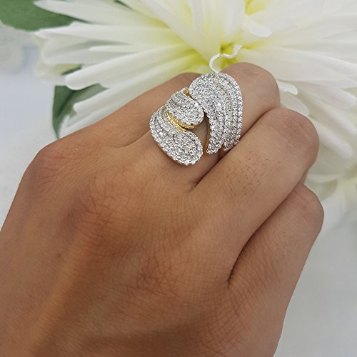 Dazzlingrock 3.00 Carat 14K Round Diamond Cocktail Ring