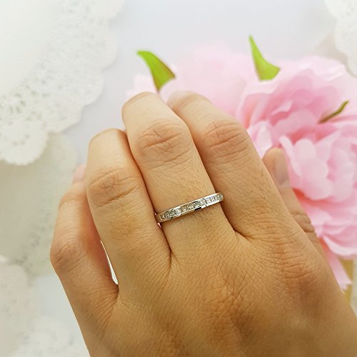 Princess Diamond Anniversary Wedding Band Set 14k Gold