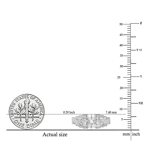 White Diamond Princess Semi Mount Engagement Ring 14K