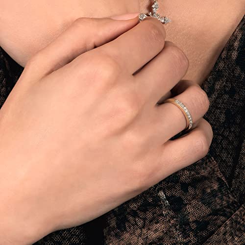 Yellow Gold Diamond Anniversary Ring, Size 7