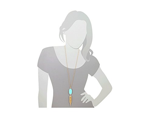 Kendra Scott Gold Turquoise Magnesite Pendant Necklace, 30