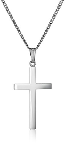 Cross Pendant Necklace, Sterling Silver, 16" for Women