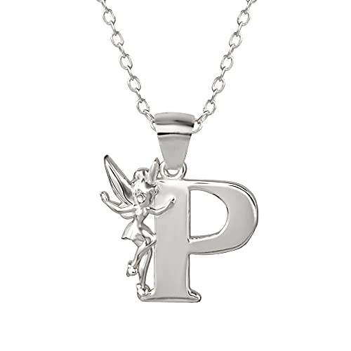 Disney "Tinkerbell" P Silver Pendant Necklace