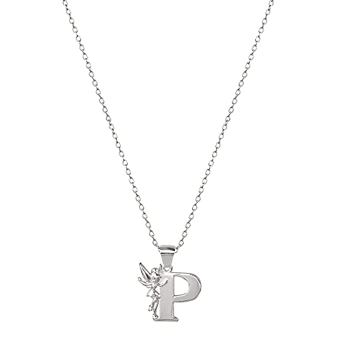 Disney "Tinkerbell" P Silver Pendant Necklace