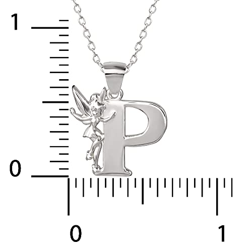 Disney "Tinkerbell" P Silver Pendant Necklace