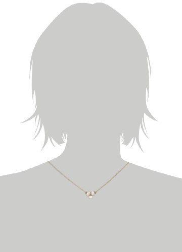 kate spade "Disco Pansy" Brass Pendant Necklace, 16