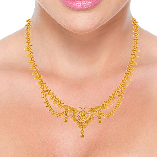 22Kt Yellow Gold Choker Necklace for Women's fashion