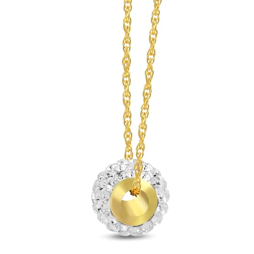 10k Gold Elements Slide Ball Pendant Necklace