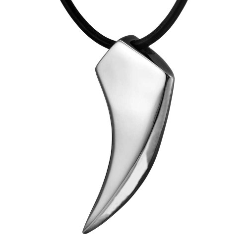Urban 316L Stainless Steel Silver Spear Men's Necklace