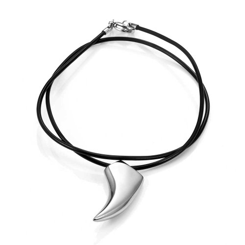 Urban 316L Stainless Steel Silver Spear Men's Necklace