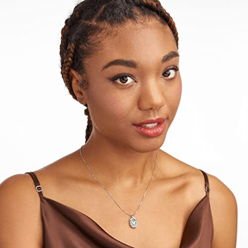 MORGAN & PAIGE Sterling Silver Butterfly Agate Necklace