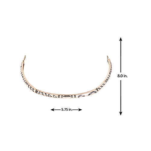 Aztec Bar Tribal Inspired Brass Choker Necklace Silver