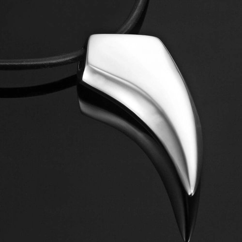 Urban 316L Stainless Steel Silver Spear Men's Necklace