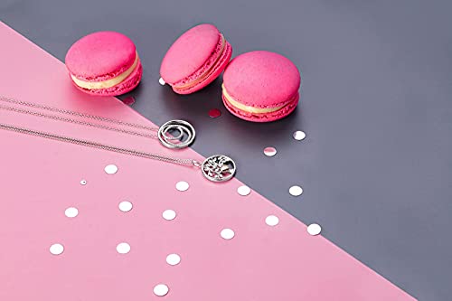 Sterling Silver White Diamond Pendant Necklace, 18" Chain