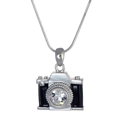 PammyJ Camera Necklace for Women, 18" Photographic Gift