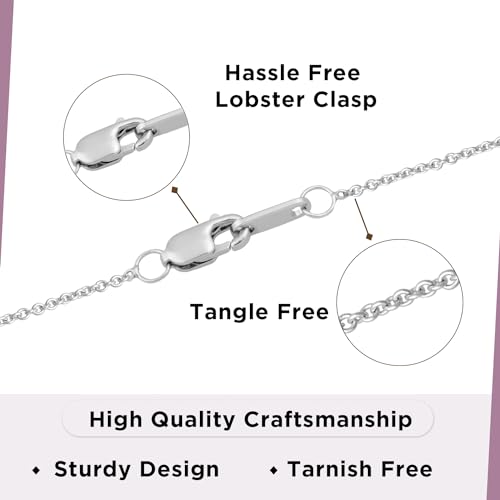 Family Necklace with Parents and Child in Sterling Silver