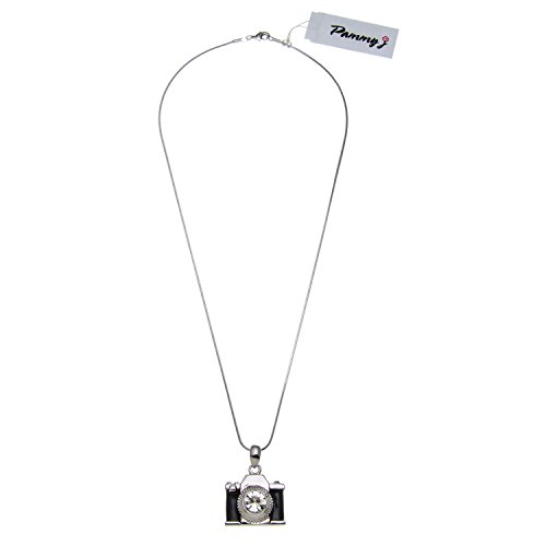 PammyJ Camera Necklace for Women, 18" Photographic Gift