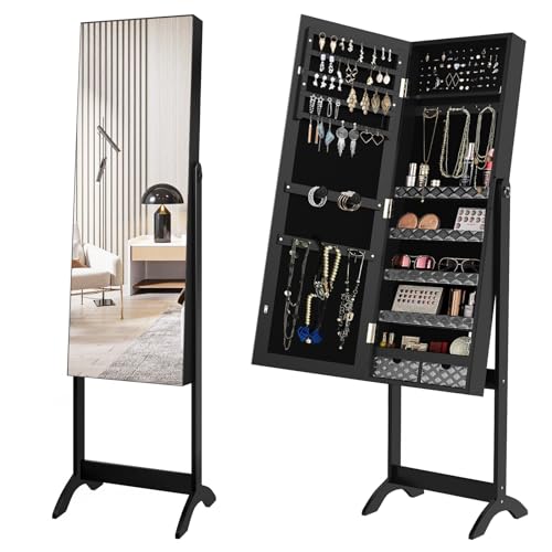 YITAHOME 2-in-1 Jewelry Cabinet with Full-Length Mirror