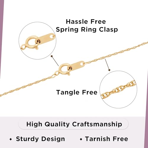 Yellow Gold 6.5mm Cubic Zirconia Pendant Necklace