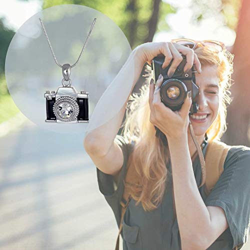 PammyJ Camera Necklace for Women, 18" Photographic Gift