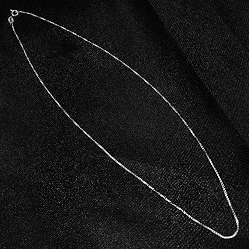 Italian 925 Sterling Silver 14" Box Link Chain Necklace