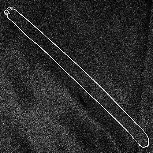 Italian 925 Sterling Silver 14" Box Link Chain Necklace