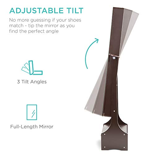 LED Mirror Jewelry Armoire Organizer with Lights and Shelf