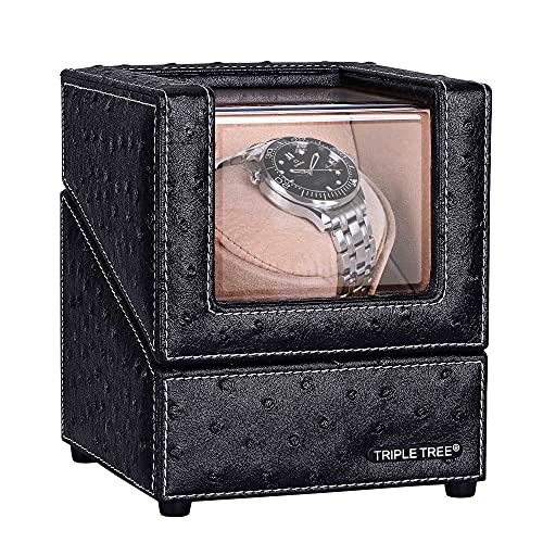 Wooden Watch Winder - Upgraded Design, 4 Modes