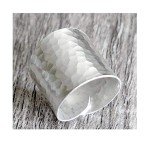 Hammered Sterling Silver Classic Boho Wide Band Ring