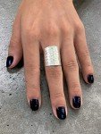 Hammered Sterling Silver Classic Boho Wide Band Ring