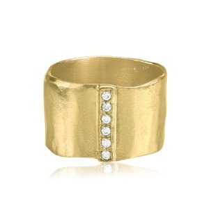 Dainty 14K Gold Over Sterling Statement Ring