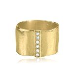 Dainty 14K Gold Over Sterling Statement Ring